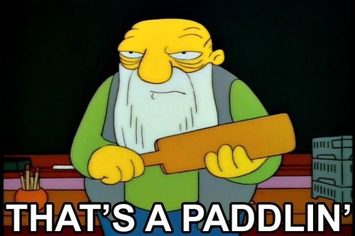 Day 37: That’s a paddlin’